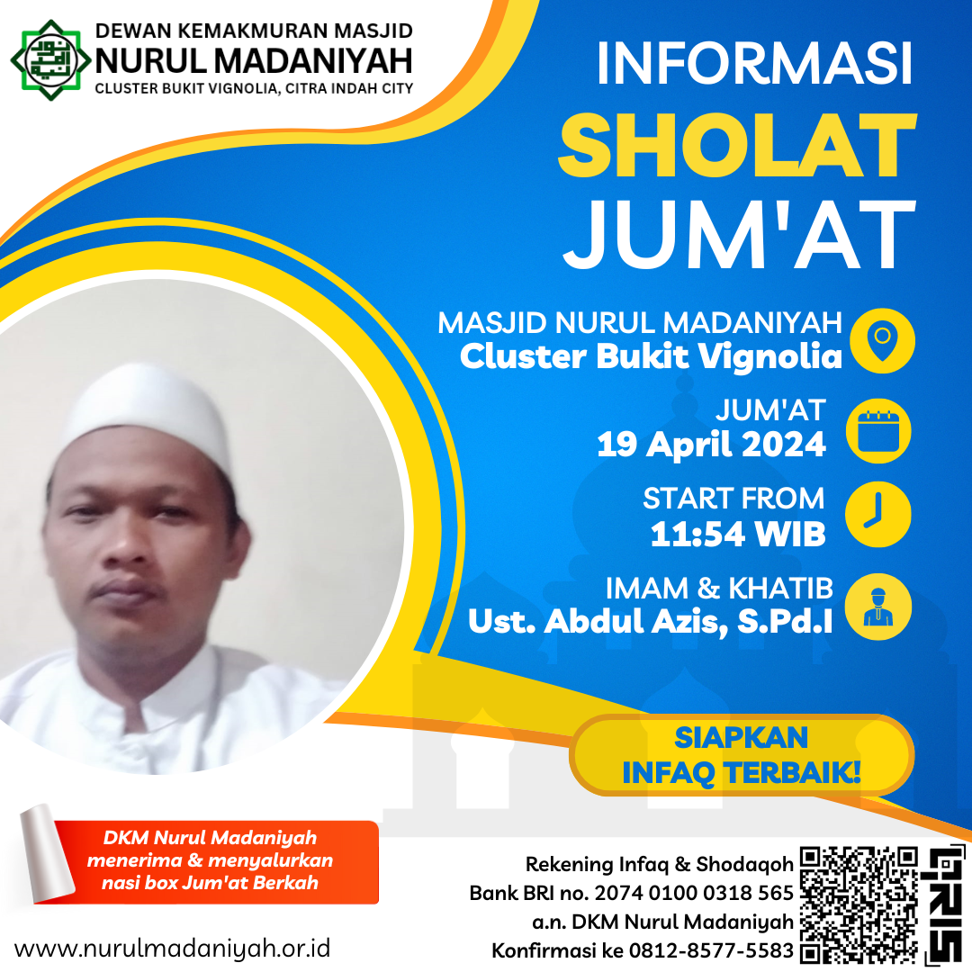 Jadwal Sholat Jumat Jadwal Sholat Jumat
